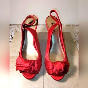 Fioni Darling Satin Heels with peep toe